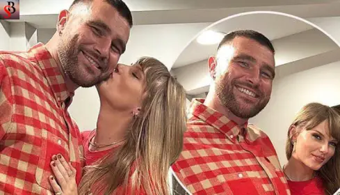 Taylor Swift and Travis Kelce 